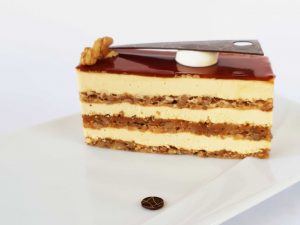 Karamellkrémes diós szelet